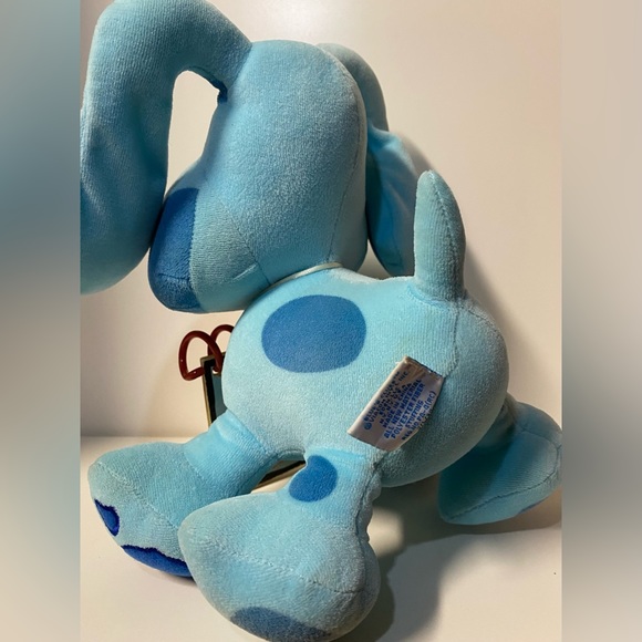 Blue’s Clues Plush Viacom 1998 Vintage Stuffed Animal Blue Dog Toy With Notebook - Picture 12 of 13